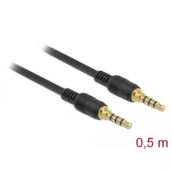DeLOCK 85592 garso laidas 0,5 m 3,5 mm juodas
