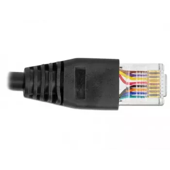 DeLOCK 64158 USB 2.0 Type-A į RS-232 RJ45 konsolinis kabelis, 25 cm, juodas