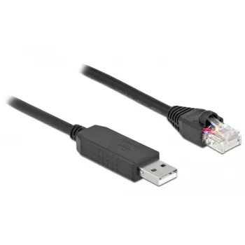 Jungiamasis laidas DeLOCK 64159 USB Type-A į RS-232 RJ45 0,5 m juodas