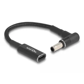 DeLOCK adapteris USB Type-C moteriškas į Samsung 5,5 x 3,0 mm vyriškas 90° kampu 15 cm