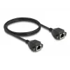 DeLOCK RJ50 prailginimo laidas lizdas-lizdas S/FTP 1 m juodas