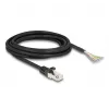 DeLOCK RJ50 kištukas į atvirus laidus S/FTP 3 m juodas