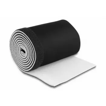 DeLOCK neopreninis kabelių rankovės dangtelis lankstus 1,5 m x 135 mm juoda/balta