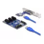 DeLOCK PCI Express x1 lizdo plėtinys iki 3× PCIe x1 su 50 cm USB kabeliu