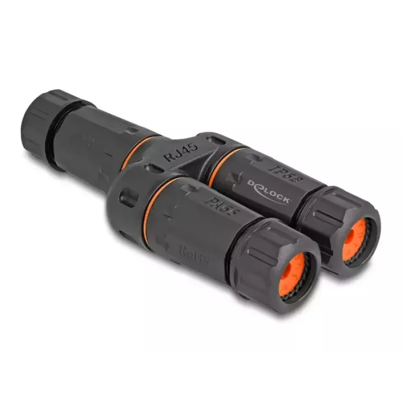 DeLOCK 88143 Y-adapteris RJ45 į 2 x RJ45 Cat.6 juodas
