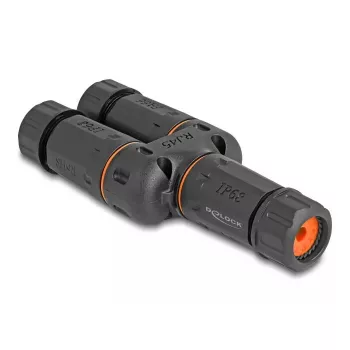 DeLOCK 88143 Y-adapteris RJ45 į 2 x RJ45 Cat.6 juodas