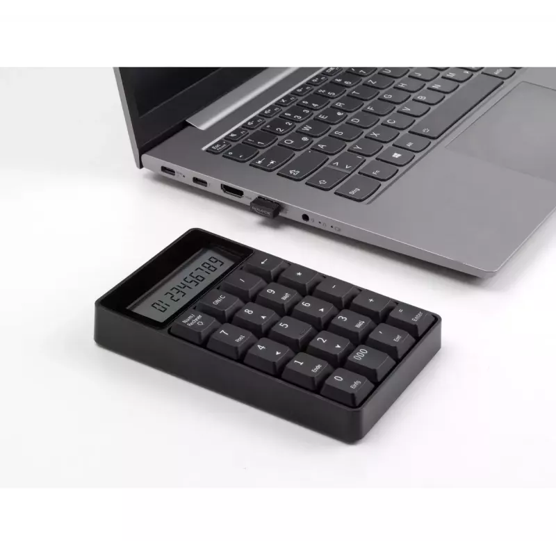Skaičių klaviatūra DeLOCK 12113 USB juoda 20 klavišų universali