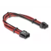 Vidinis maitinimo ilginimo kabelis DELOCK 80975 — 8-pin į PCI-E 6+2-pin, 0,3 m