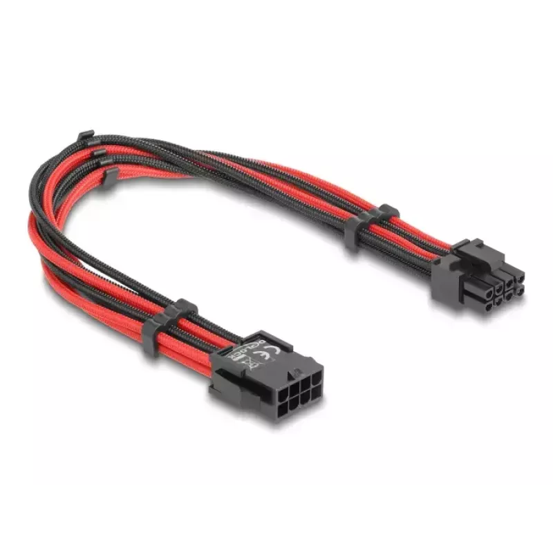 Vidinis maitinimo ilginimo kabelis DELOCK 80975 — 8-pin į PCI-E 6+2-pin, 0,3 m