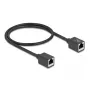 DeLOCK 90324 RJ-45 Cat6a tinklo kabelis 0,5 m Juodas