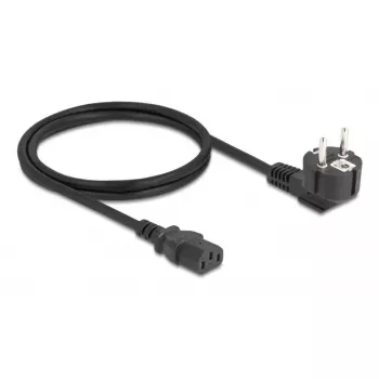 Maitinimo laidas DELOCK CEE 7/7 90° kampu į IEC C13, 1 m, 3×0,75 mm², H05VV-F, 250 V