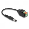 DeLOCK DC laidas 2,1 x 5,5 mm kištukas į 2 kontaktų gnybtų bloką 15 cm