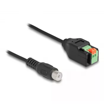 DeLOCK RCA kištukas į gnybtų bloką 15 cm 2 kontaktų adapteris