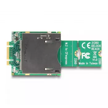 DeLOCK adapter M.2 Key B+M vyriškas į CFexpress lizdą, M.2, CFexpress B, CF