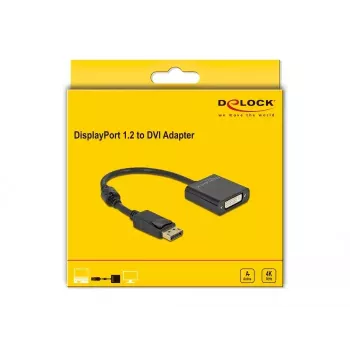Adapteris DisplayPort 1.2 kištukas į DVI lizdą 4K Active DeLOCK 63482