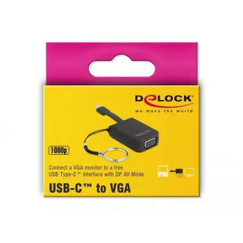 DeLOCK 63941 USB Type-C į VGA adapteris 0,03 m juodas