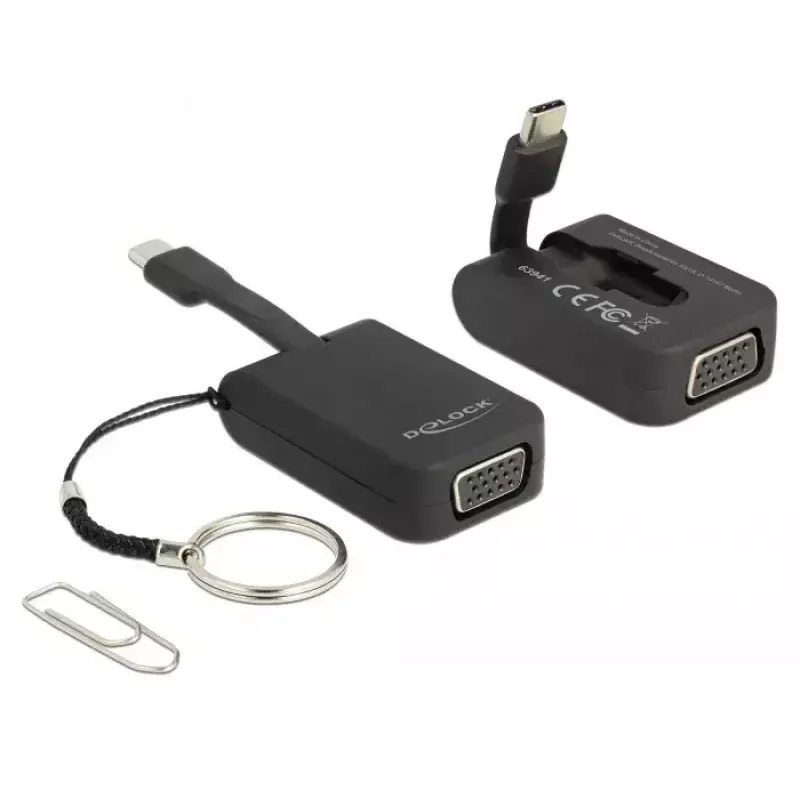 DeLOCK 63941 USB Type-C į VGA adapteris 0,03 m juodas