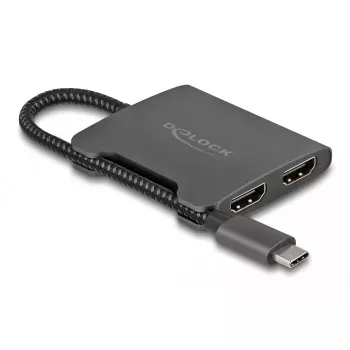 DeLOCK USB Type-C skirstytuvas DP Alt Mode į 2x HDMI MST 4K 60 Hz