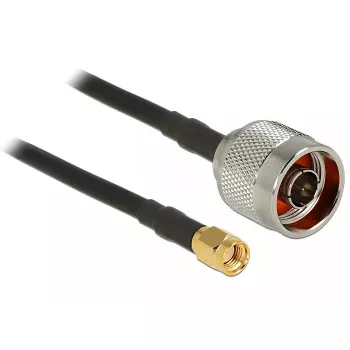 Koaksialinis kabelis DeLOCK 88940 2m RP-SMA juodas