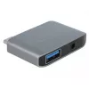 DeLOCK 63965 USB-C garso adapteris su 3,5 mm lizdu ir USB-A, antracitinis