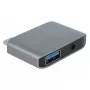 DeLOCK 63965 USB-C garso adapteris su 3,5 mm lizdu ir USB-A, antracitinis
