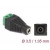 Adapteris DC 1,35 x 3,5 mm lizdas į gnybtų bloką 2 kontaktų DeLOCK 66730