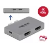 Dvigubas HDMI adapteris DeLOCK 64123, skirtas MacBook