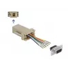 Surinkimo rinkinys D-Sub 9 kištukas moteriškas į RJ12 6P/6C DeLOCK 66759