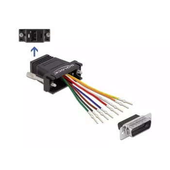 Surinkimo rinkinys D-Sub 15 kontaktų kištukas į RJ45 lizdą DeLOCK 66647