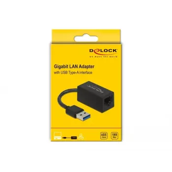 Adapteris USB 3.2 Gen 1 Type-A į Gigabit LAN DeLOCK