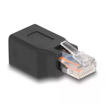 DeLOCK 66991 RJ45/RJ48/RJ50 laidas jungtis vyriška/moteriška juoda