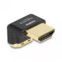 DeLOCK HDMI adapteris kištukas į lizdą 90° žemyn 8K 60 Hz metalinis