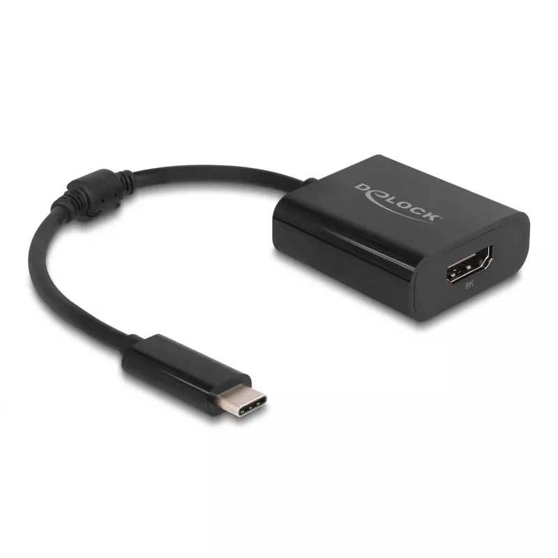 DeLOCK USB Type-C adapteris į HDMI 8K HDR juodas 0,15 m