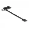 DeLOCK M.2 Key A+E į PCIe x8 NVMe adapteris su kampuotu 20 cm laidu
