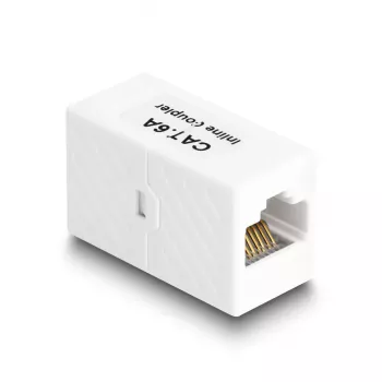 DeLOCK RJ45 jungtis prie RJ45 jungties Cat.6A UTP 1 m baltas adapteris