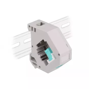 Delock 87173 Keystone SC Simplex–SC Simplex adapteris DIN bėgiui, Aqua