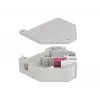 Keystone modulis DELOCK 87182 – SC į SC dvipusis adapteris, pilka/violetinė/balta, 60,1×59,4×21,6 mm