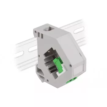 Keystone modulis DELOCK 87192 — LC-LC dupleksas, spalvos žalia/pilka/balta, 60,1×59,4×21,6 mm