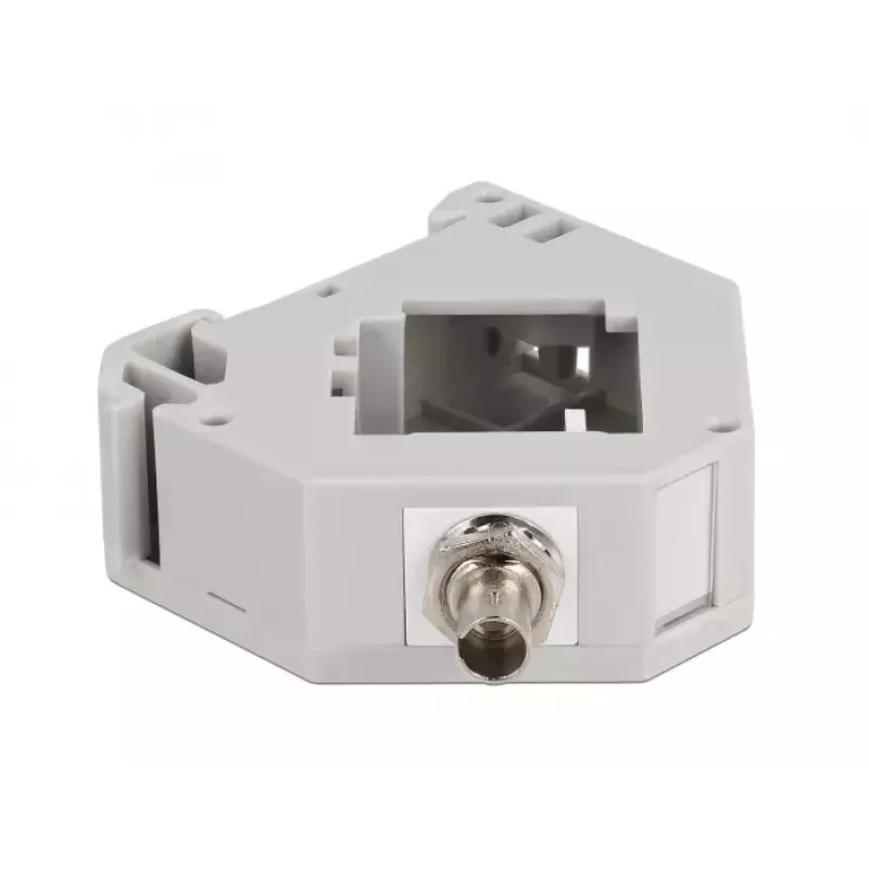 DeLOCK DIN bėgelio adapteris ST Simplex lizdas – ST Simplex lizdas, pilkas