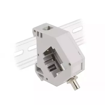 DeLOCK DIN bėgelio adapteris ST Simplex lizdas – ST Simplex lizdas, pilkas