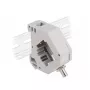 DeLOCK DIN bėgelio adapteris ST Simplex lizdas – ST Simplex lizdas, pilkas