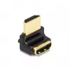 DeLOCK HDMI adapteris kištukas-lizdas 90° į viršų 8K 60 Hz metalinis
