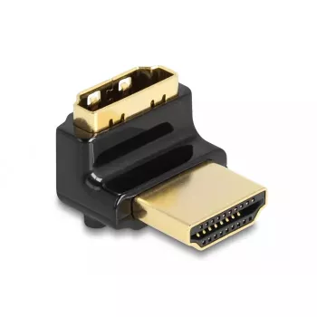 DeLOCK HDMI adapteris kištukas-lizdas 90° į viršų 8K 60 Hz metalinis