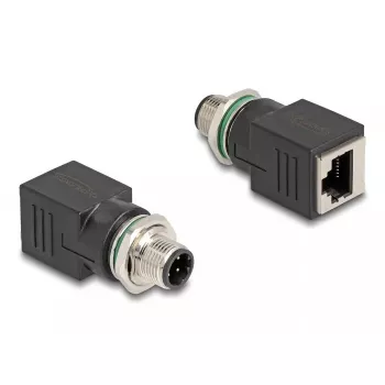 DeLOCK 60061 Jungtis M12 į RJ-45 Juoda
