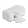 DeLOCK 64079 adapteris Apple maitinimo šaltiniui su PD ir QC 3.0, 4 USB prievadai, baltas