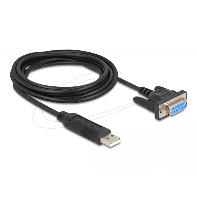 DeLOCK 67382 USB 2.0 į RS-232 DB9 nuoseklus adapteris 1,8 m
