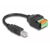 DeLOCK USB 2.0 Type-C (moteriška) į gnybtų bloką adapteris 66457