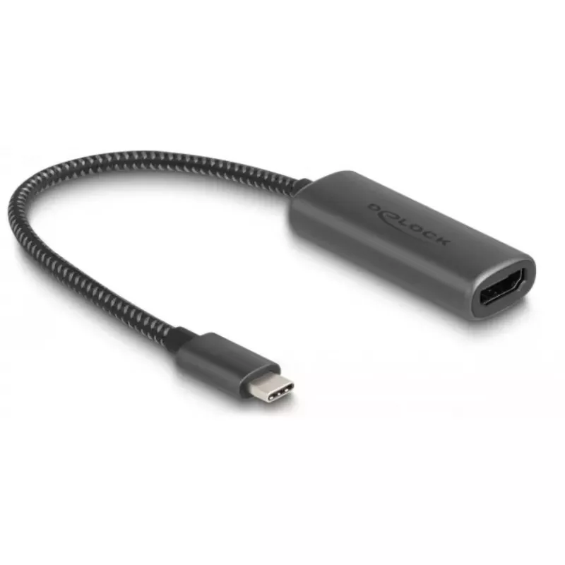 DeLOCK 64229 0,2 m USB Type-C į HDMI vaizdo kabelio adapteris juodas