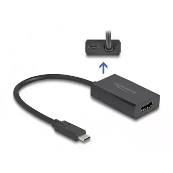 DeLOCK adapteris HDMI moteriškas į USB-C vyriškas 4K PD 100W