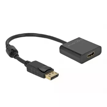 Adapteris DisplayPort 1.2 vyriškas į HDMI moterišką 4K aktyvus DeLOCK 63585